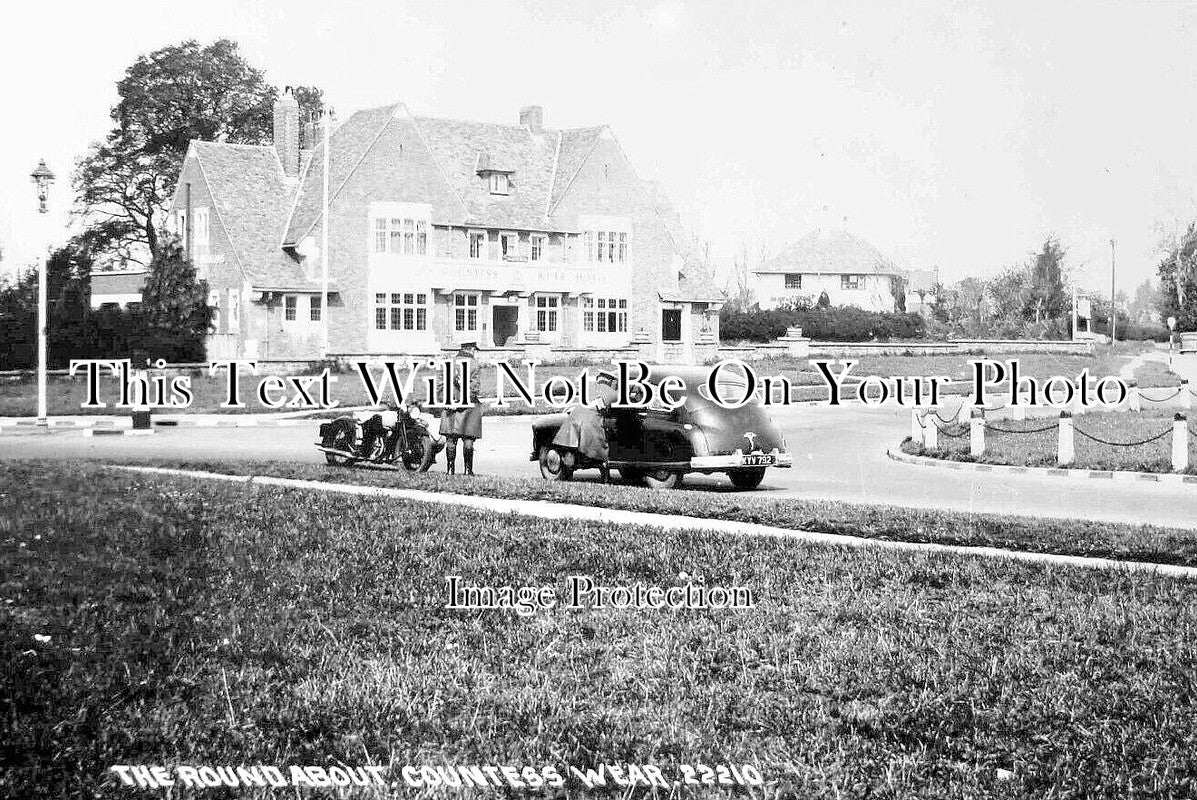 DE 2314 - Countess Wear Roundabout, Devon c1950