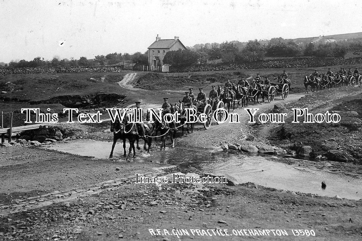DE 242 - Okehampton R.F.A Gun Practice, Devon