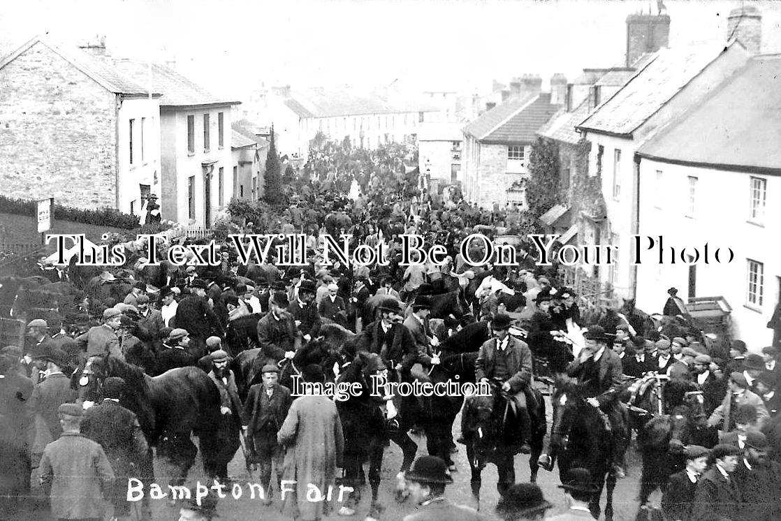 DE 2423 - Bampton Horse Fair, Tiverton, Devon c1907
