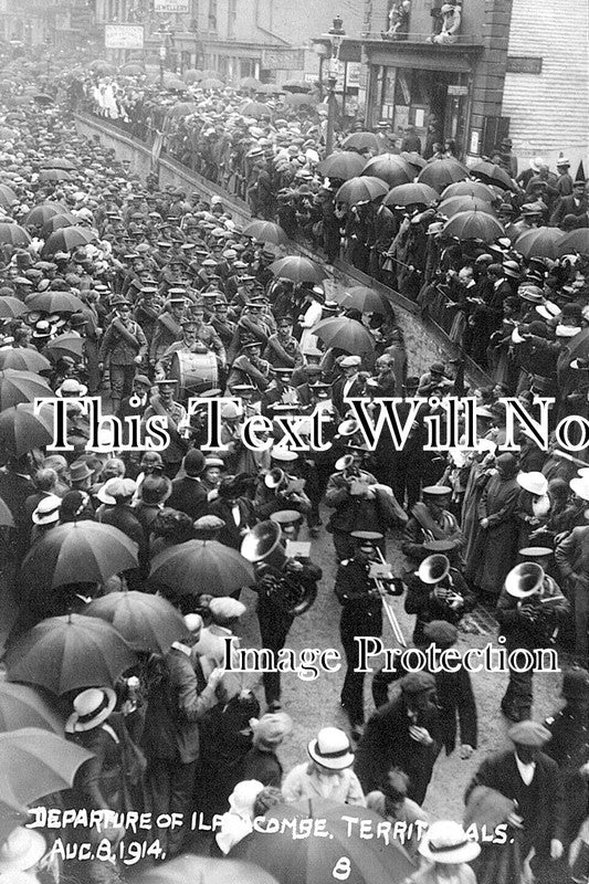 DE 2539 - Departure Of Ilfracombe Territorials, Devon WW1 1914