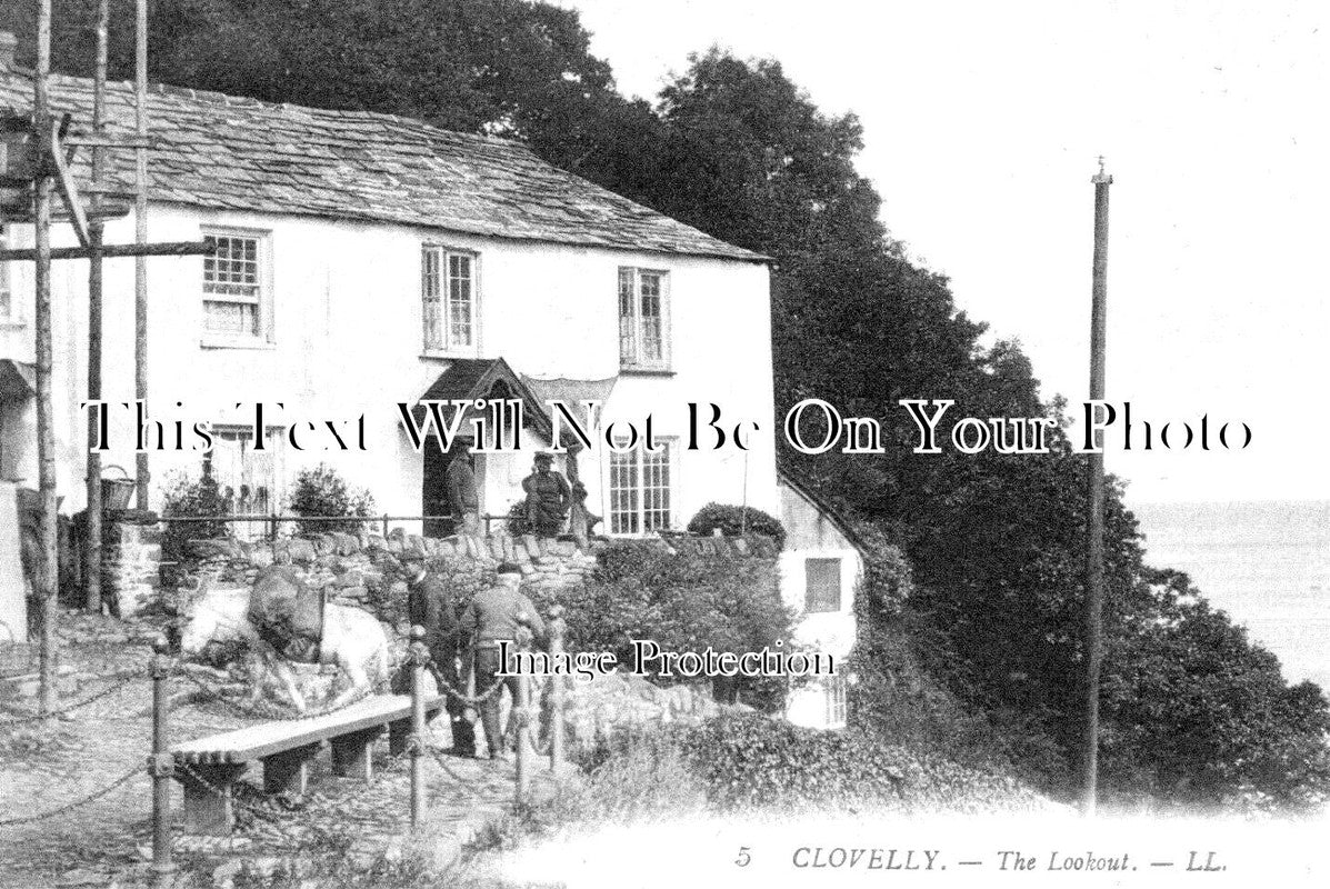 DE 2699 - The Lookout, Clovelly, Devon c1910