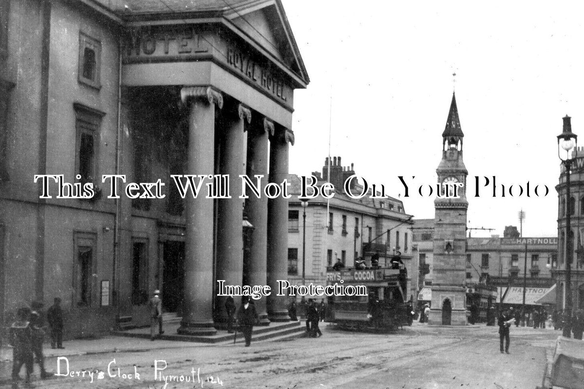 DE 2791 - Derrys Clock & Royal Hotel, Plymouth, Devon