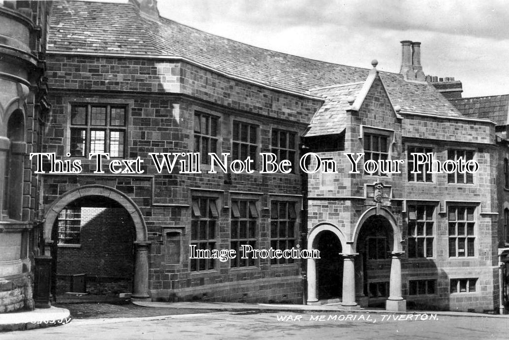 DE 2924 - War Memorial, Tiverton, Devon c1934