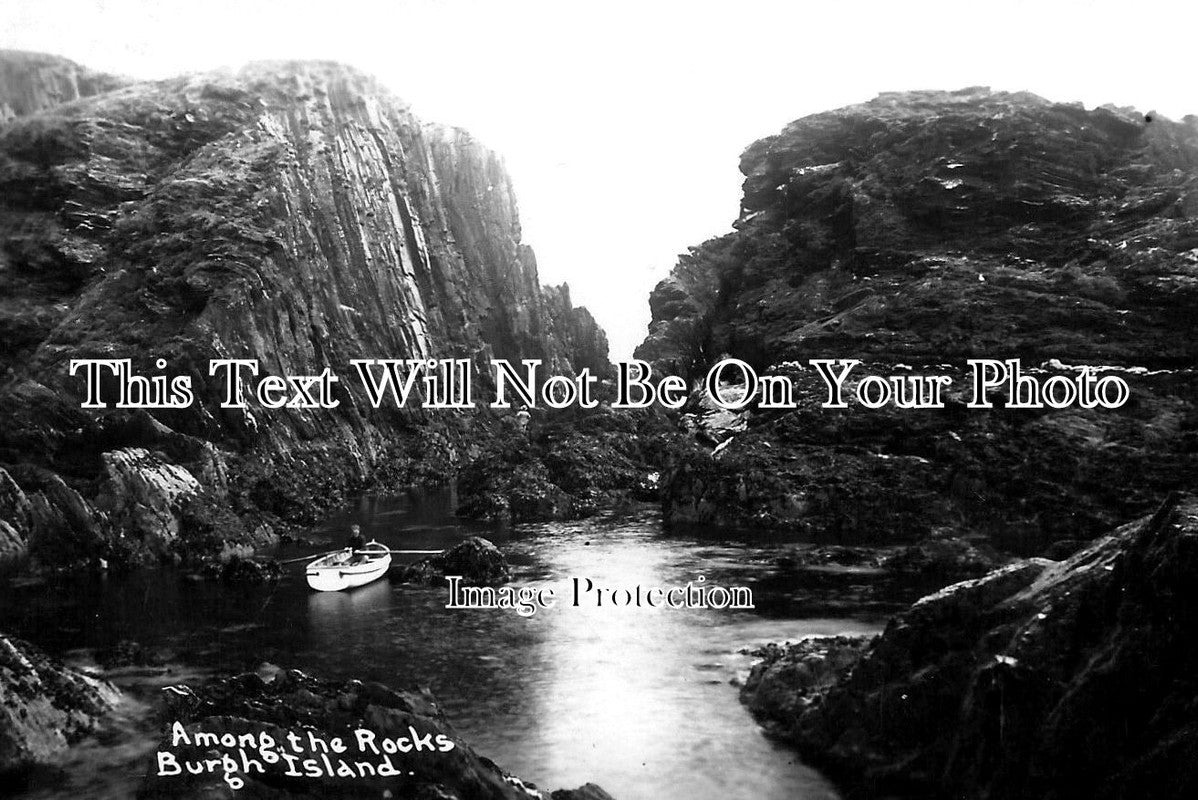 DE 2949 - Among The Rocks, Burgh Island, Devon c1933