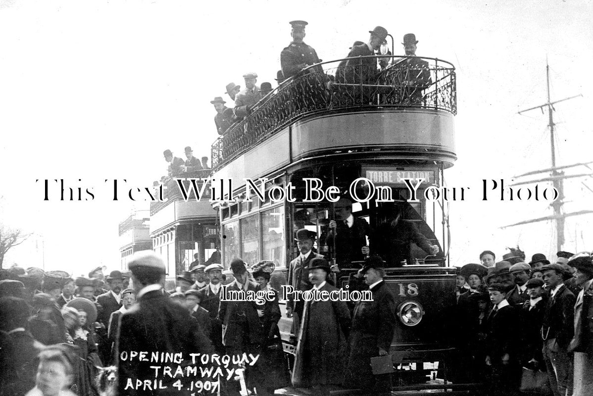 DE 2998 - Opening Torquay Tramways, Devon 1907