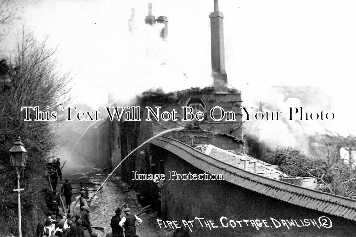 DE 3052 - Fire At The Cottage, Dawlish, Devon