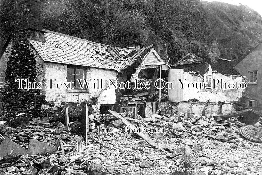DE 3170 - Hallsands After The Great Tide, Devon c1917