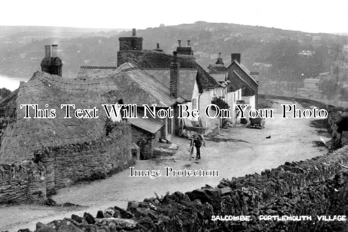 DE 3183 - Portlemouth Village, Salcombe, Devon c1930