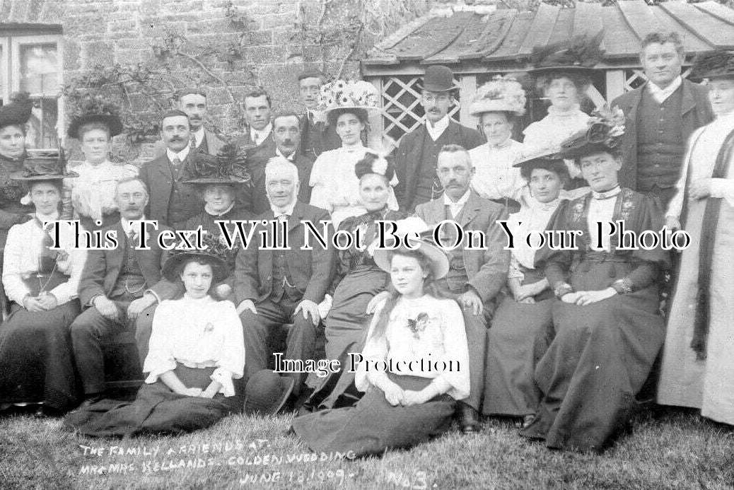 DE 3227 - Golden Wedding At Colridge, Devon 1909