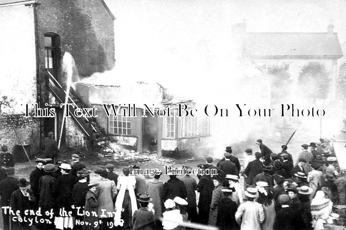 DE 3256 - The End Of The Lion Inn Pub, Colyton, Devon 1908
