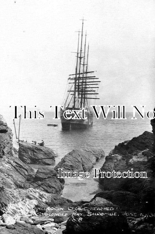 DE 326 - Herzogin Cecilie, Shipwreck, Starehole Bay, Salcombe, Devon 1936