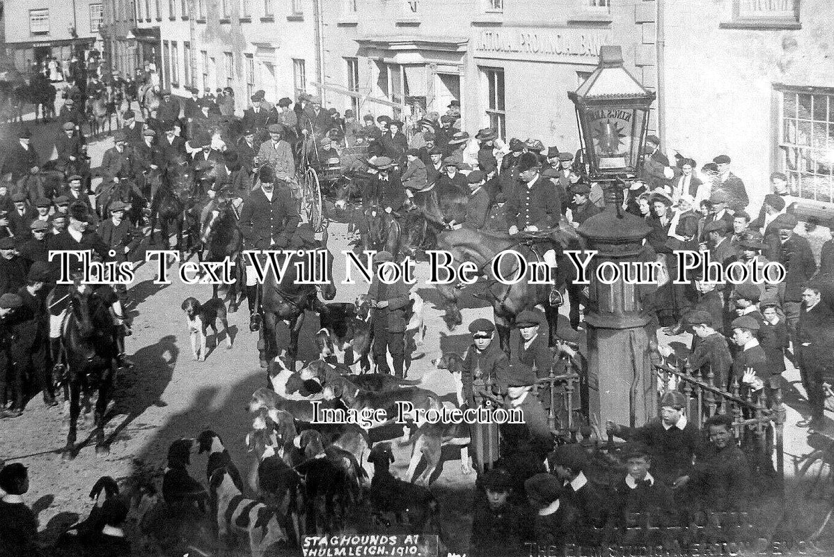 DE 3505 - Staghounds At Chulmleigh, Devon c1910