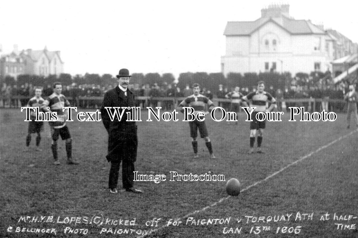 DE 3514 - Paignton V Torquay Football Match, Paignton, Devon 1906