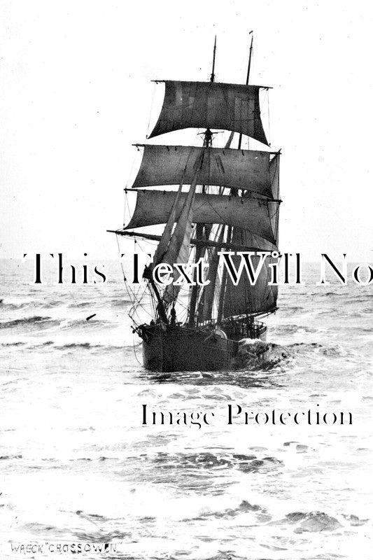 DE 3666 - Wreck Of The Crossowen, Shipwreck, Thurleston, Devon 1908