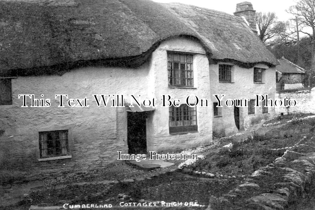 DE 3735 - Cumberland Cottages, Ringmore, Bigbury, Devon c1933