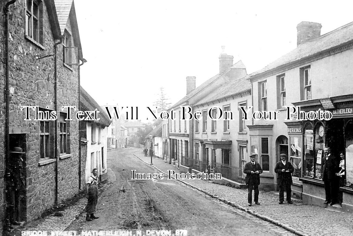 DE 3799 - Bridge Street, Hatherleigh, Devon c1904