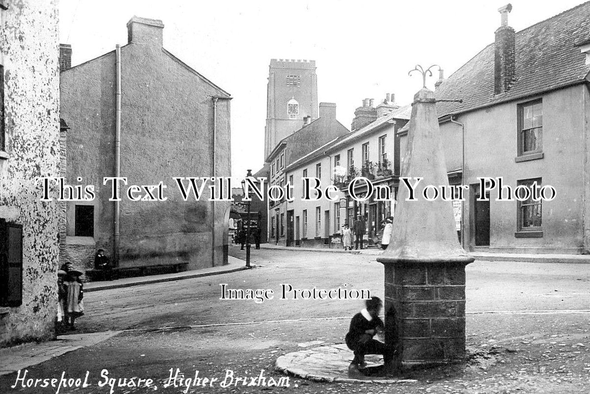 DE 3807 - Horsepool Square, Higher Brixham, Devon c1909