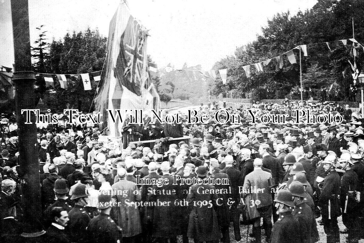 DE 3848 - Unveiling Of General Buller Statue, Exeter, Devon 1905