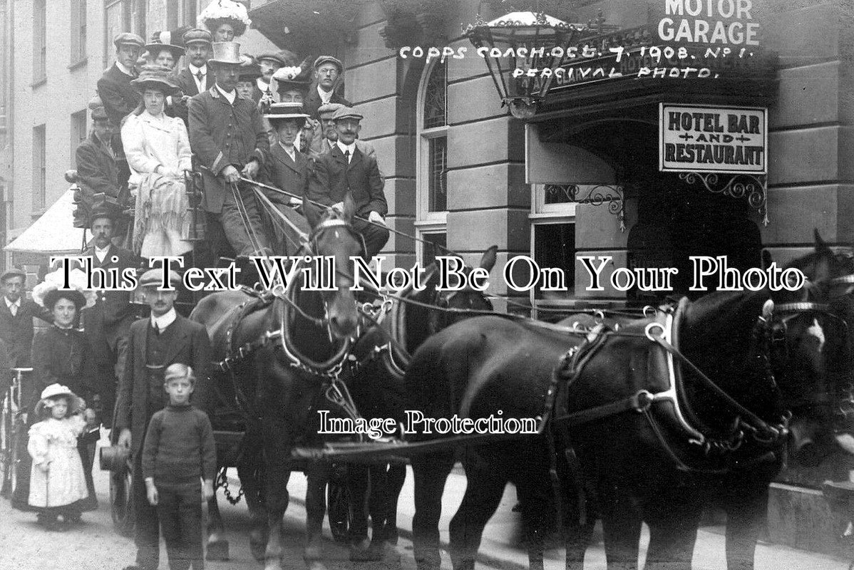 DE 3896 - Copps Coach, Ilfracombe, Devon 1908