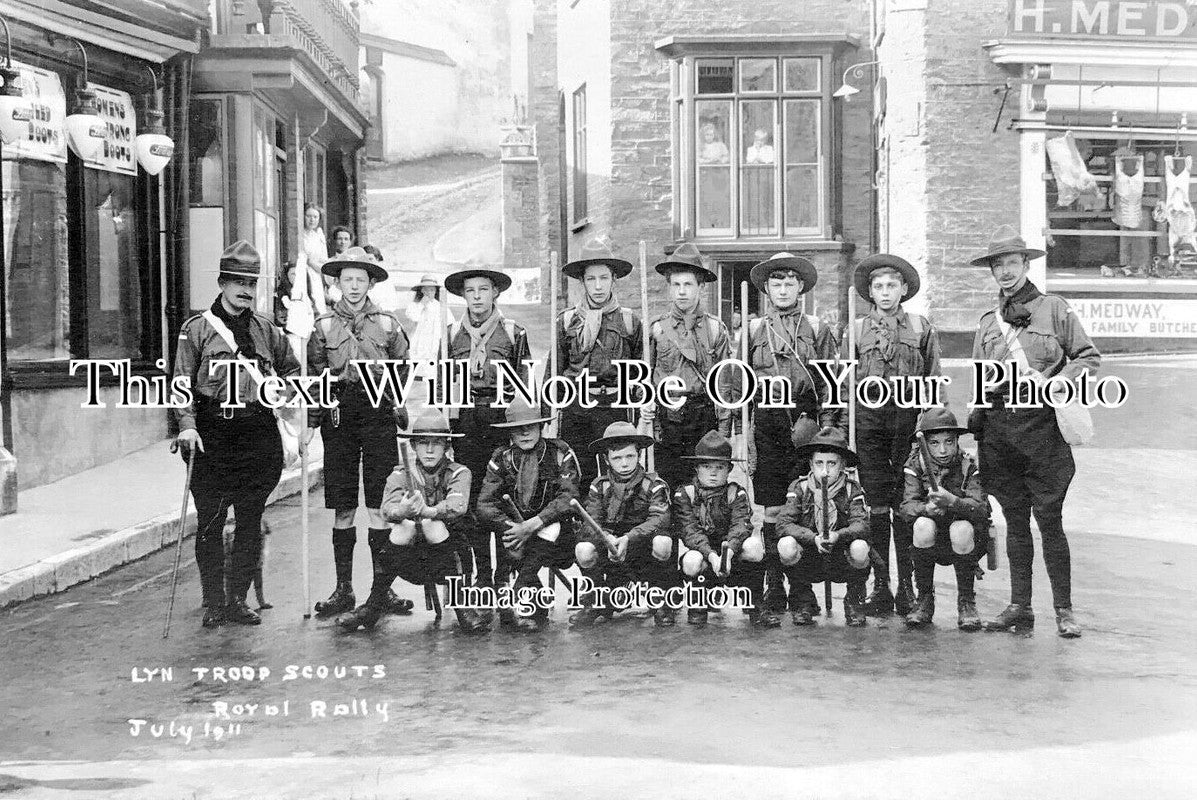 DE 4028 - Lynton Troop Scouts Royal Rally, Boy Scouts, Devon 1911