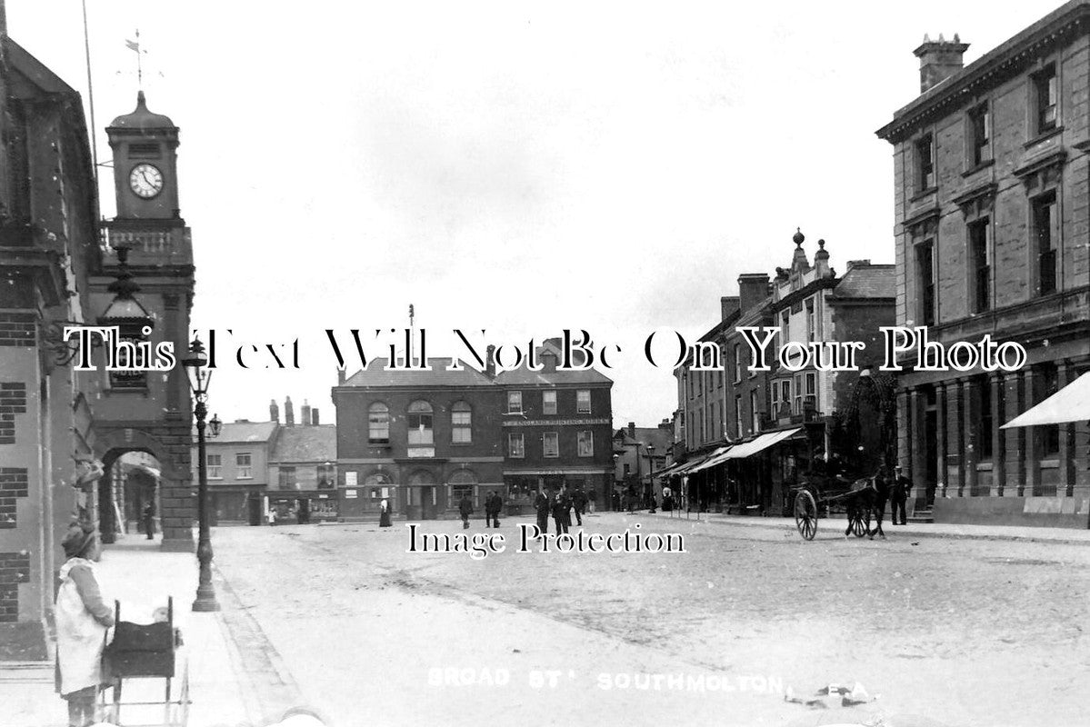 DE 4121 - Broad Street, South Molton, Devon c1909