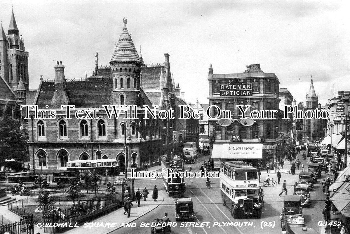 DE 4205 - Guildhall Square & Bedford Street, Plymouth, Devon c1937