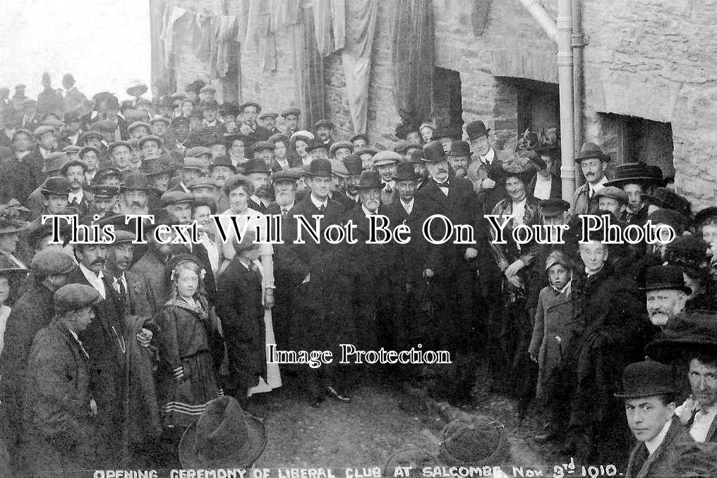 DE 4247 - Opening Of Liberal Club, Salcombe, Devon 1910