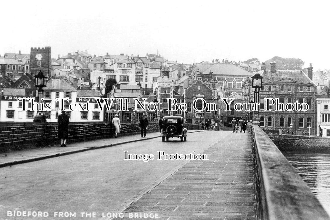 DE 4328 - Bideford From The Long Bridge, Devon c1953