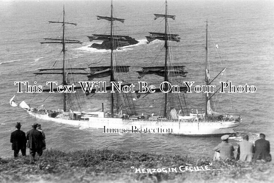 DE 4376 - Herzogin Cecilie Shipwreck, Salcombe, Devon c1936