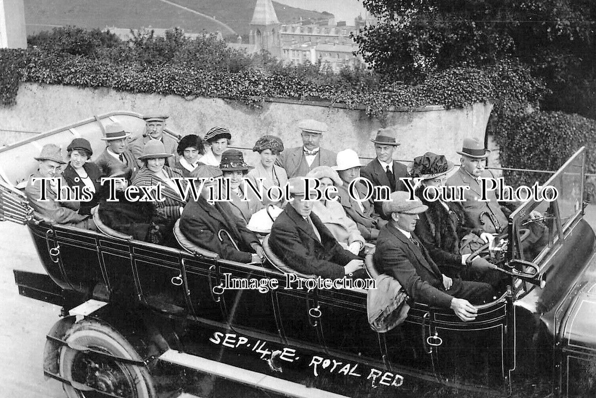 DE 4420 - Royal Red Charabanc, Ilfracombe, Devon 1921