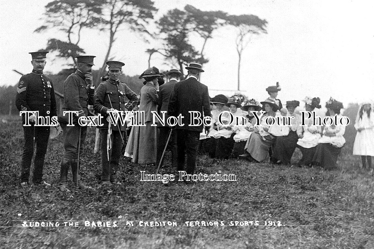 DE 4469 - Judging The Babies, Crediton Terriors Sports, Devon 1912