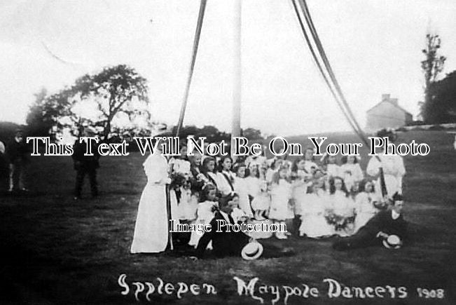 DE 563 - Maypole Dancers, Ipplepen, Devon c1908