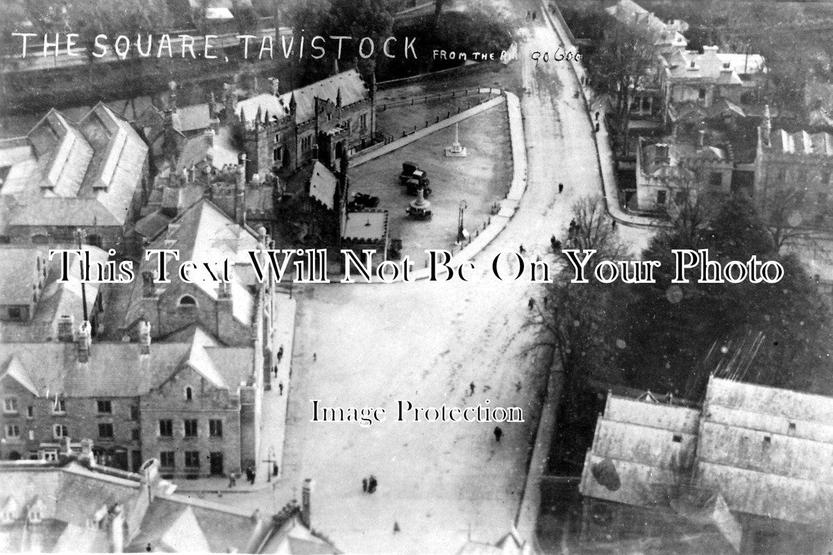 DE 575 - Aerial View Of The Square, Tavistock, Devon