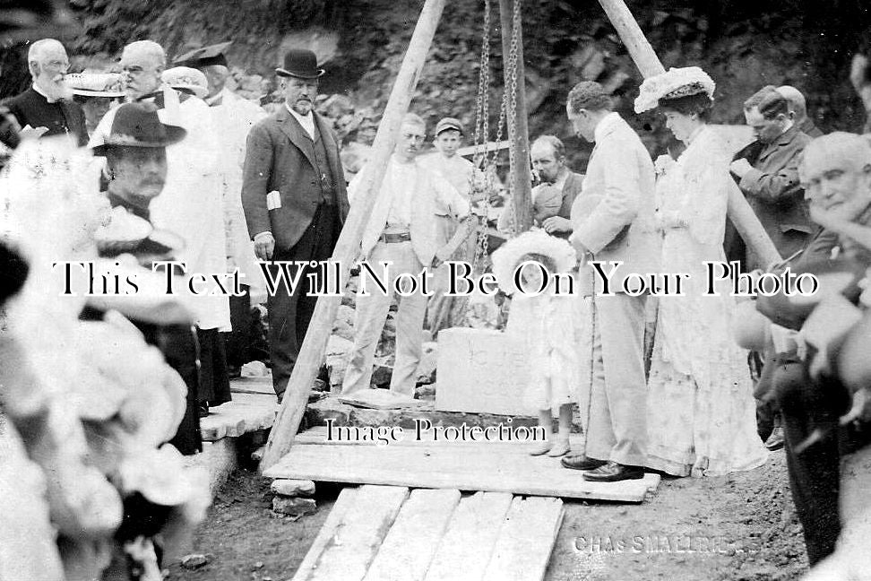 DE 699 - Laying Foundation Stone, Ivybridge, Devon c1905