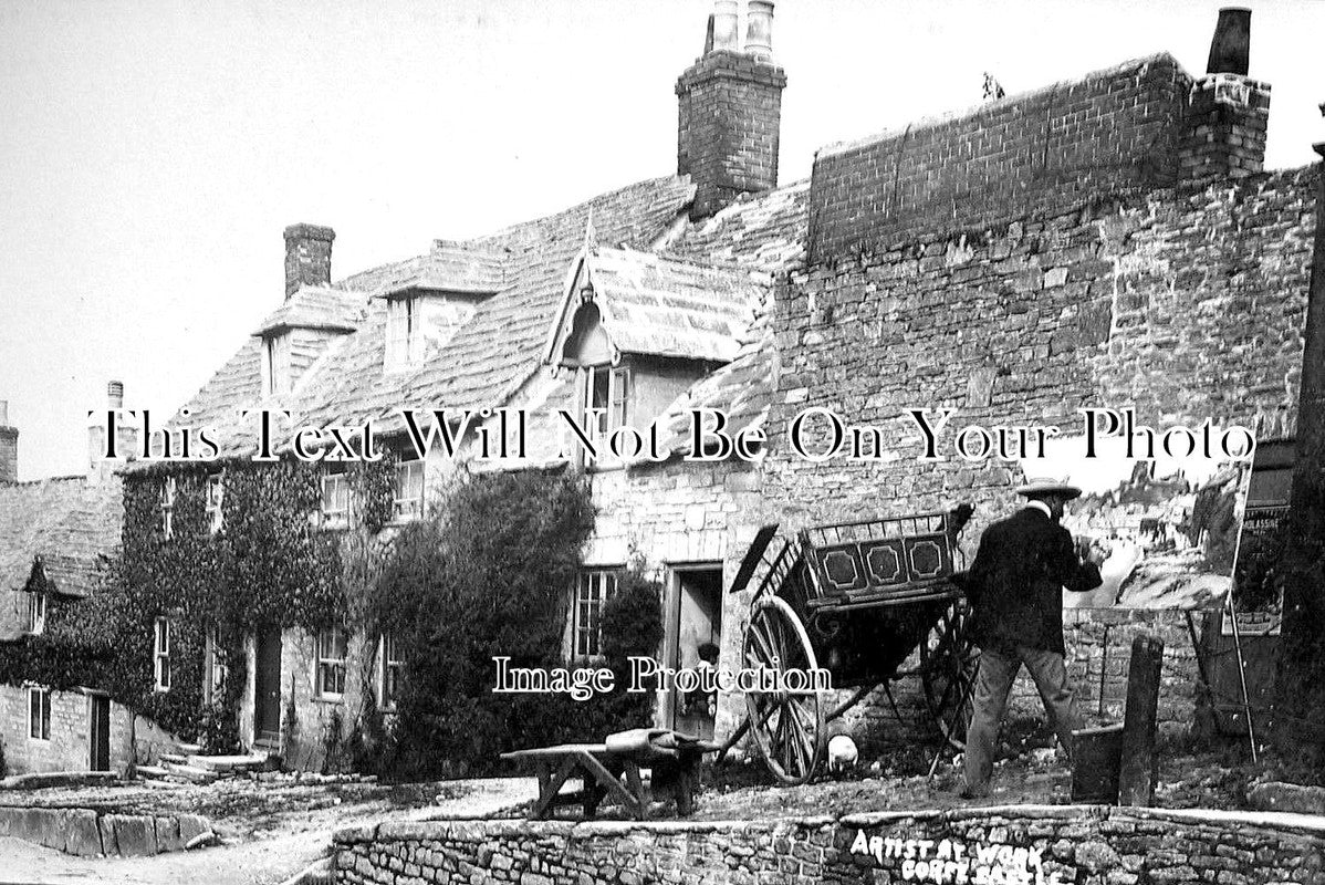 DO 1016 - Artist At Work, Corfe Castle, Dorset