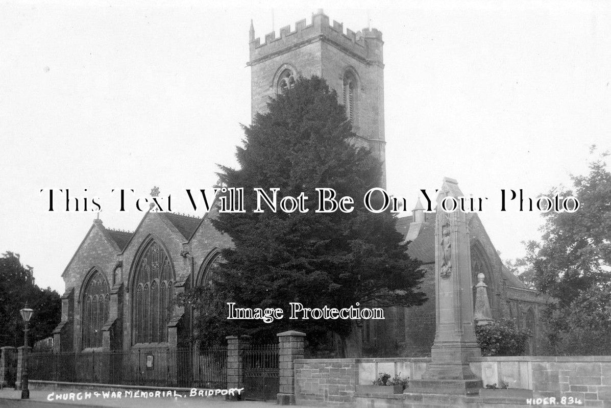 DO 1132 - Church & War Memorial, Bridport, Dorset
