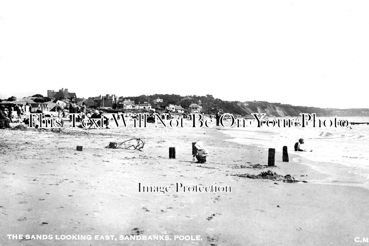 DO 1280 - Sands Looking East, Sandbanks, Poole, Dorset