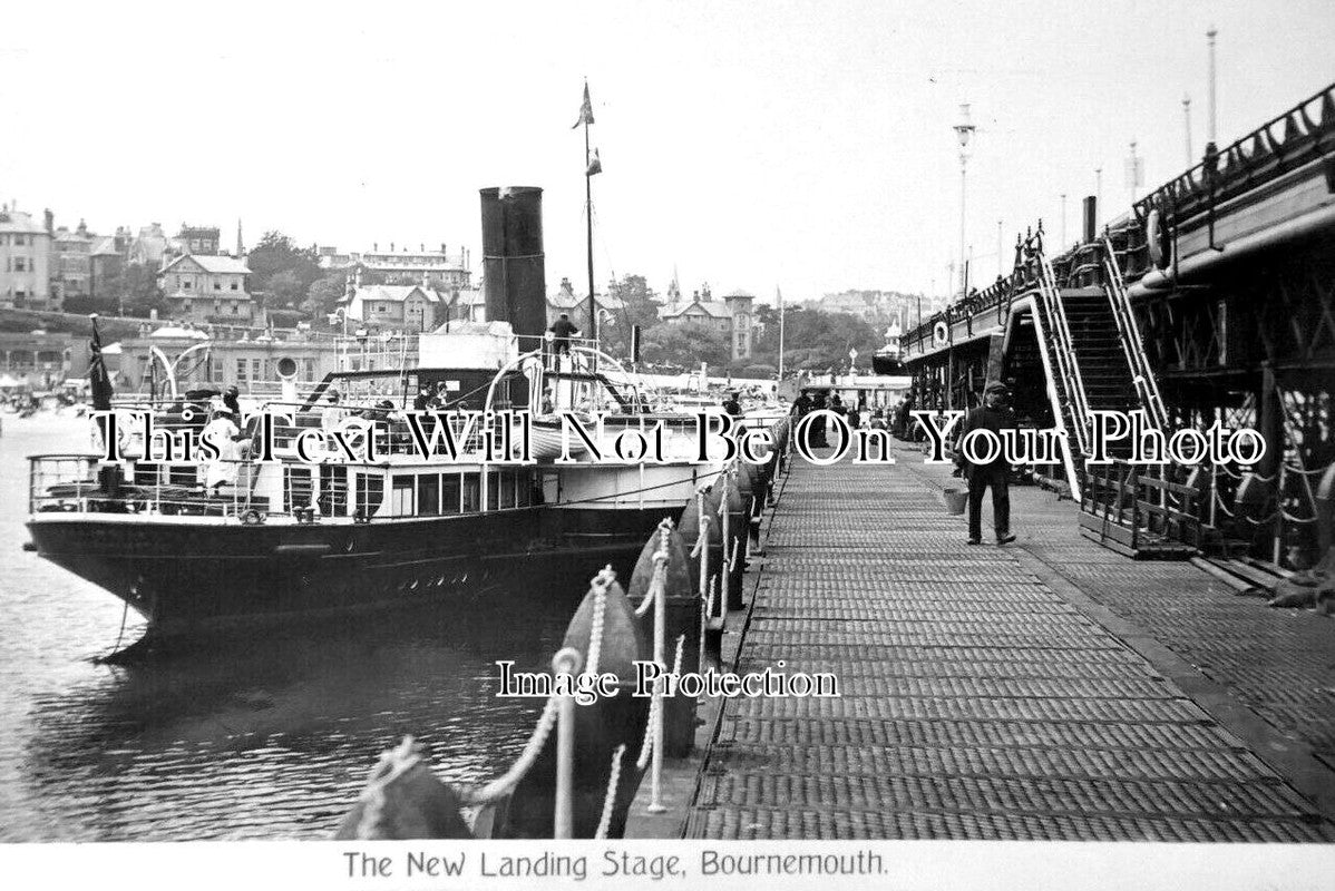 DO 2565 - The New Landing Stage, Bournemouth, Dorset c1914