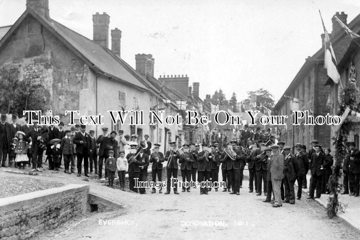 DO 383 - Coronation Celebrations, Evershot, Dorset 1911