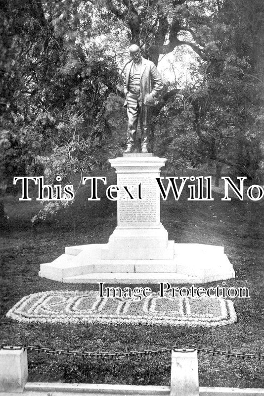 DR 1683 - The Royce Statue, Arboretum, Derby, Derbyshire c1926