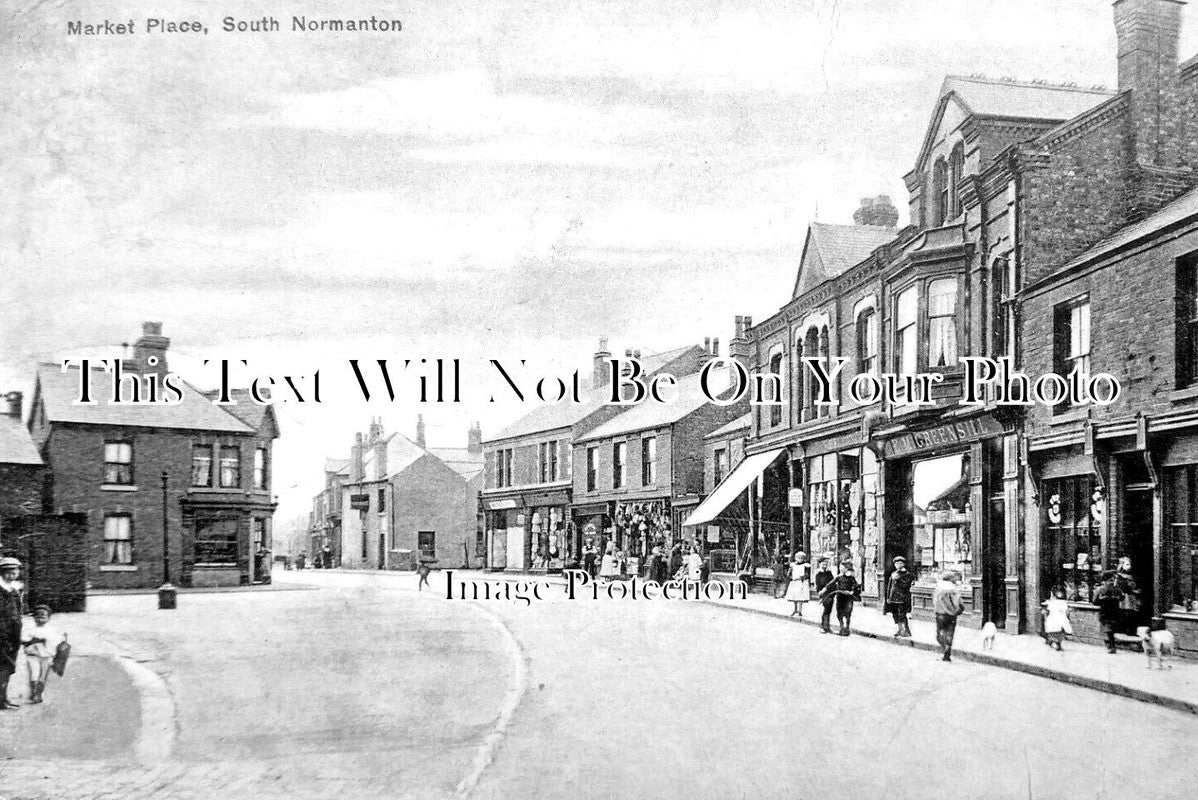 DR 1771 - Market Place, South Normanton, Derbyshire c1915