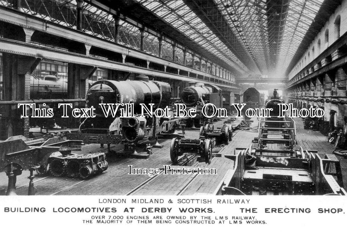 DR 1977 - Derby Locomotive Works, Railway Engine Train, Derbyshire