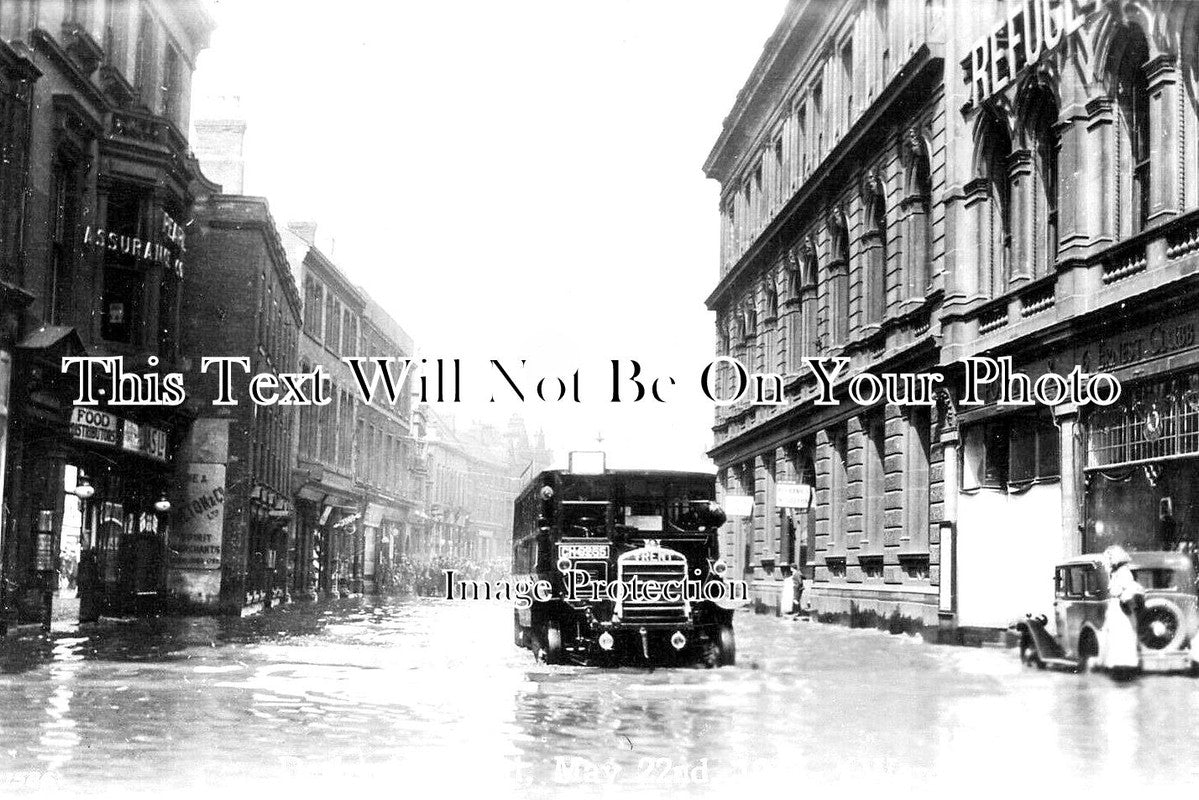 DR 2356 - Wardwick In Flood, Derby, Derbyshire 1932