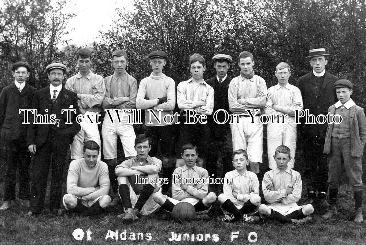 DR 2360 - St Aidans Juniors Football Club Team, Derby, Derbyshire c1918