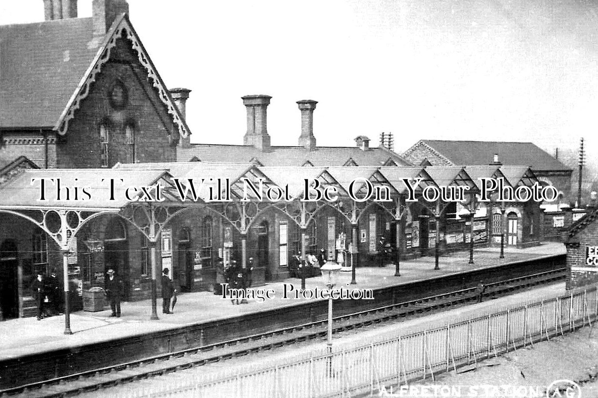 DR 2637 - Alfreton Railway Station, Derbyshire c1910
