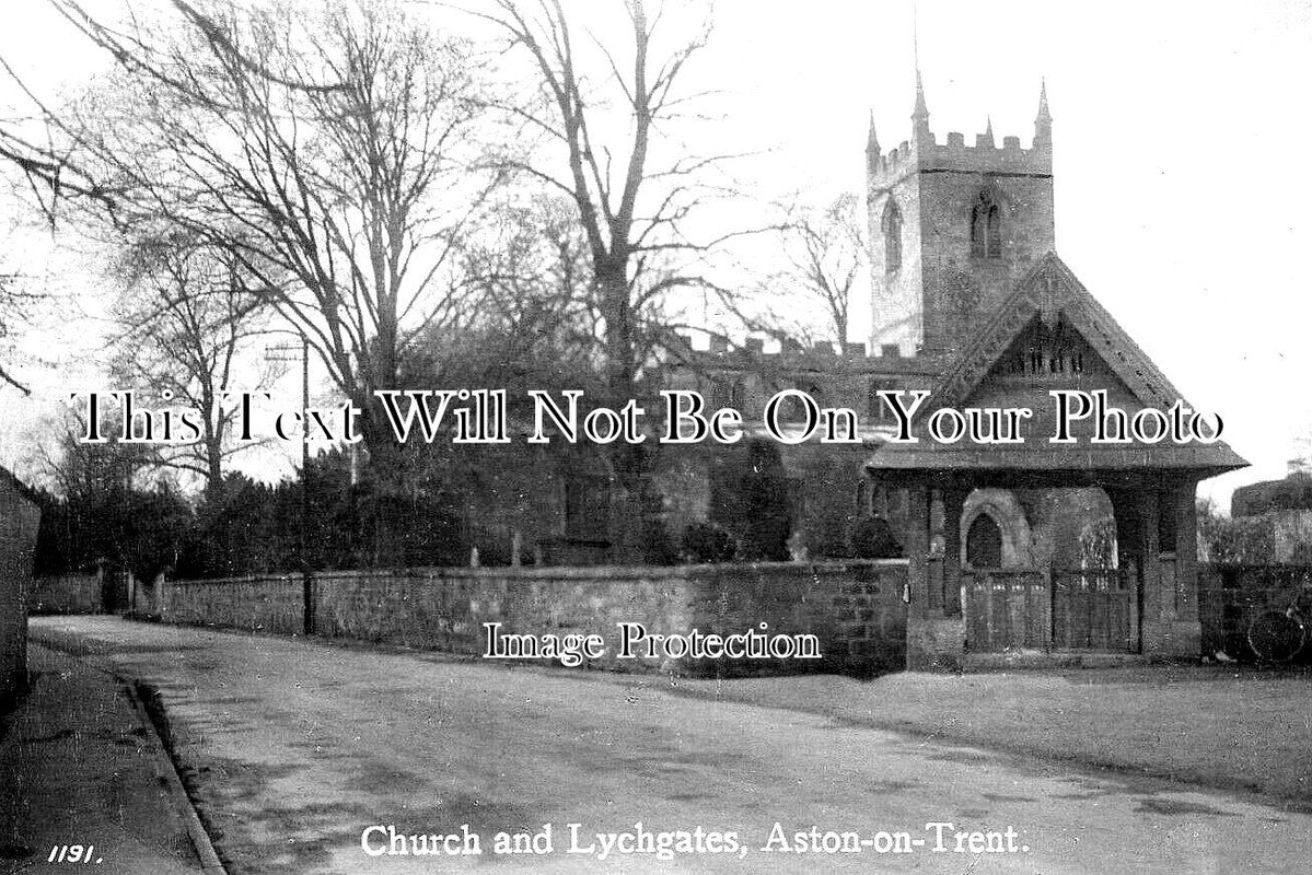 DR 3293 - Church & Lychgates, Aston On Trent, Derbyshire