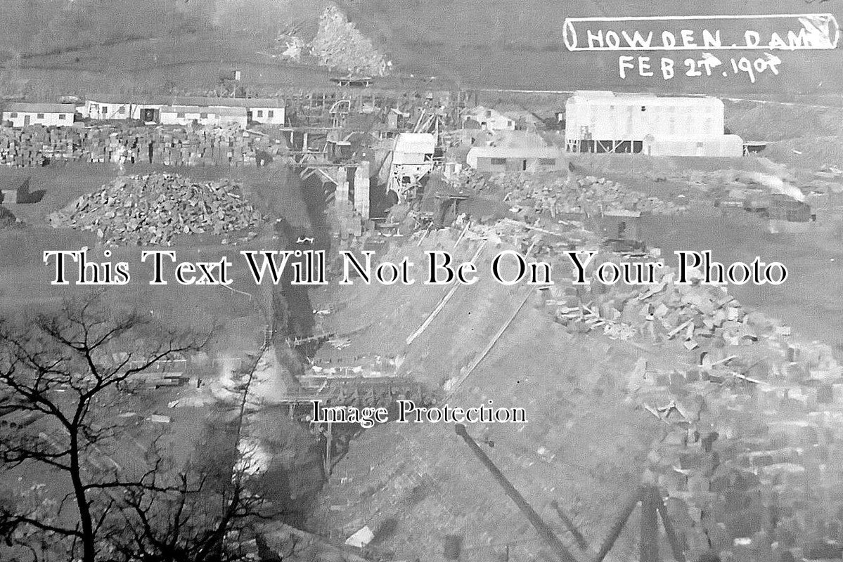DR 3397 - Howden Dam Construction Works, Derbyshire 1907