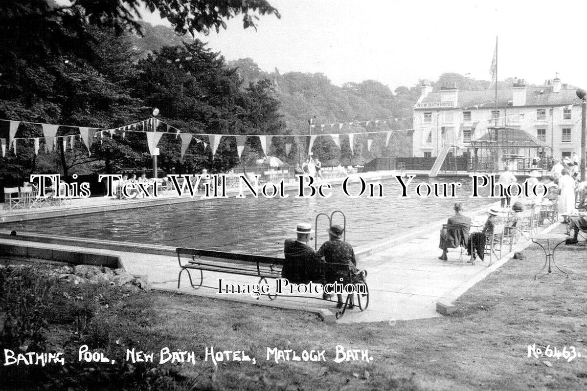 DR 3409 - Bathing Pool, New Bath Hotel, Matlock Bath, Derbyshire
