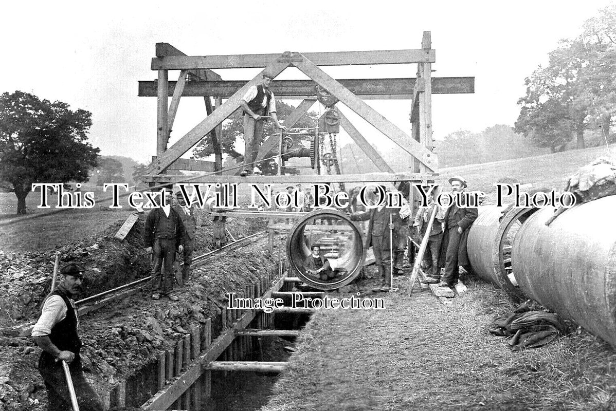 DR 3451 - Derwent Valley Water Scheme, Chatsworth Park, Derbyshire c1903