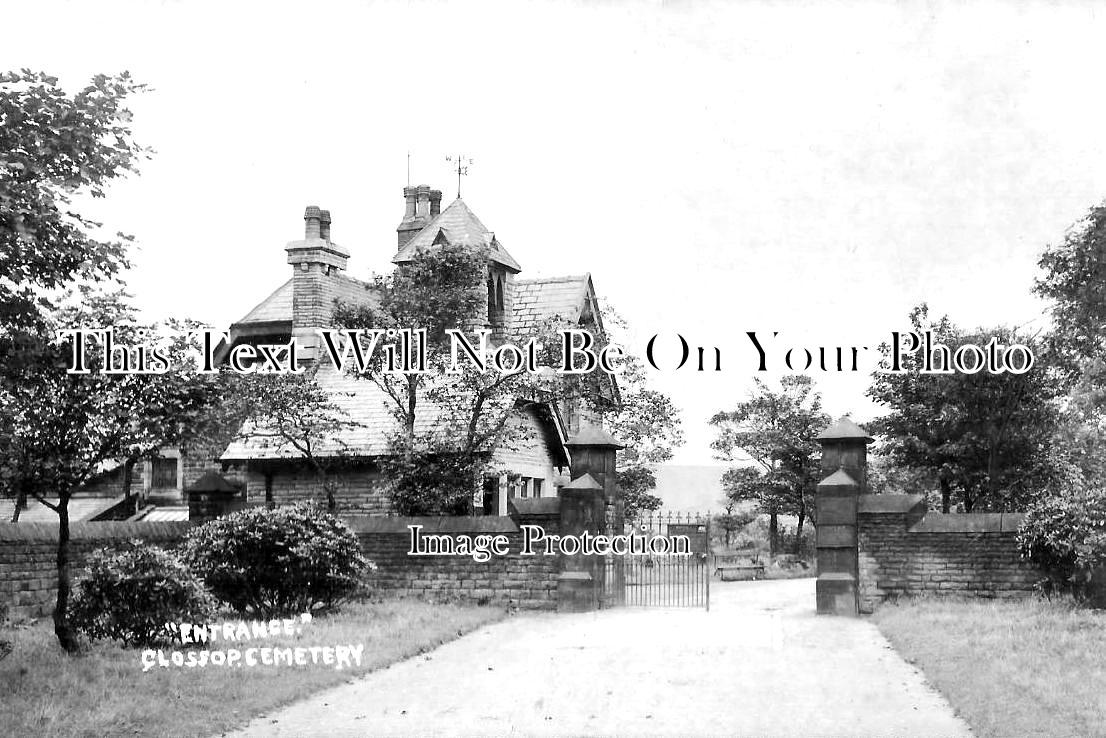 DR 3452 - Entrance To Glossop Cemetery, Derbyshire